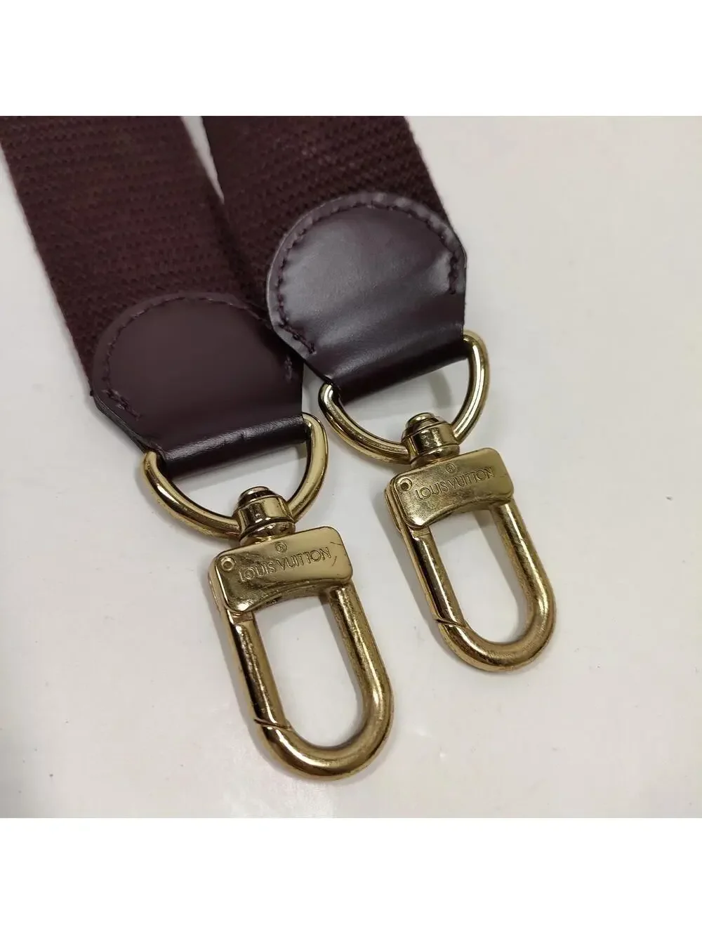 $600 Louis Vuitton LV Shoulder Strap Bordeaux Fabric